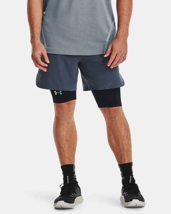 Men's UA Peak Woven Shorts, Gray, pdpMainDesktop image number 4